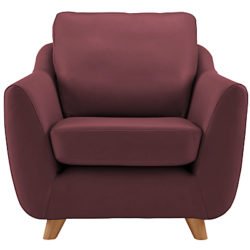 G Plan Vintage The Sixty Seven Leather Armchair Capri Leather Claret